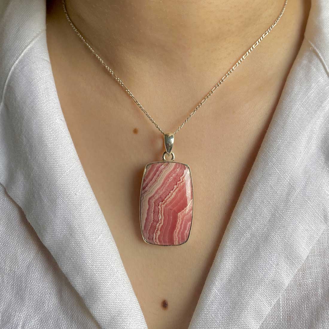 Rhodochrosite Pendant-(RDC-P-26.)